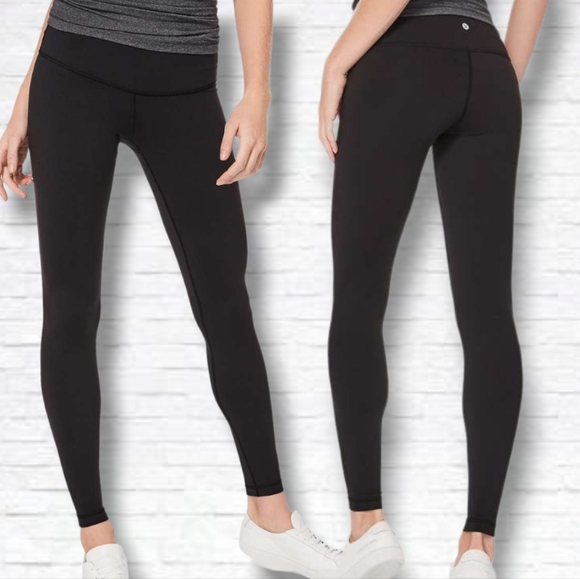 lululemon athletica Pants - Lululemon 2017 Black Wunder Under Low-Rise Tight Full-On Luon 28" Size 12